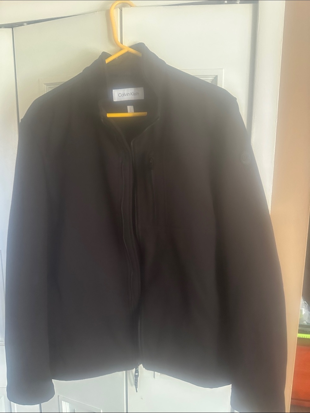 Calvin Klein Men's Black Zip-Up Softshell Jacket